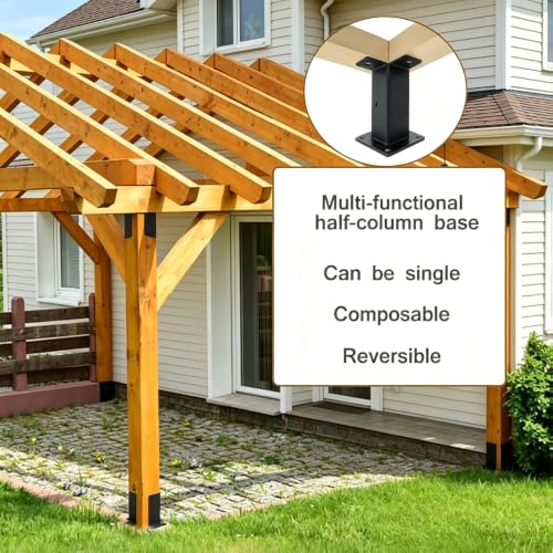 Adjustable Deck Post Anchor Brackets Kit Fit 1.5x1.5