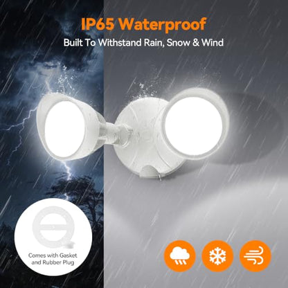 45W 5500LM Switch Controlled LED Security Lights