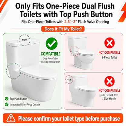 3 Inch Dual Flush Valve Replacement Kit for One