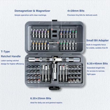 Ratchet Magnetic Screwdriver Set