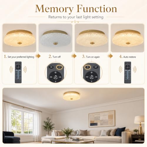 Crystal Flush Mount Ceiling Light