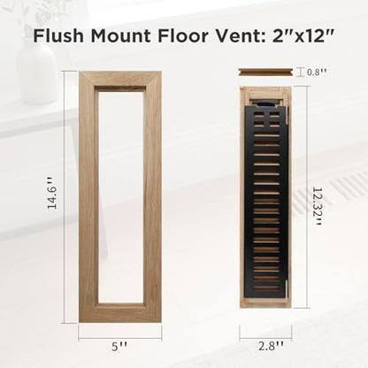Oak Floor Register