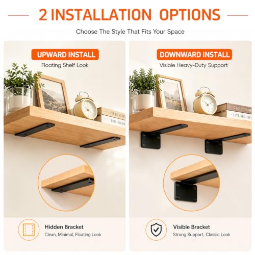 Black L Shelf Bracket A2