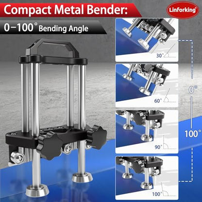 Sheet Metal Tools 2 Station Metal Bender (Black)