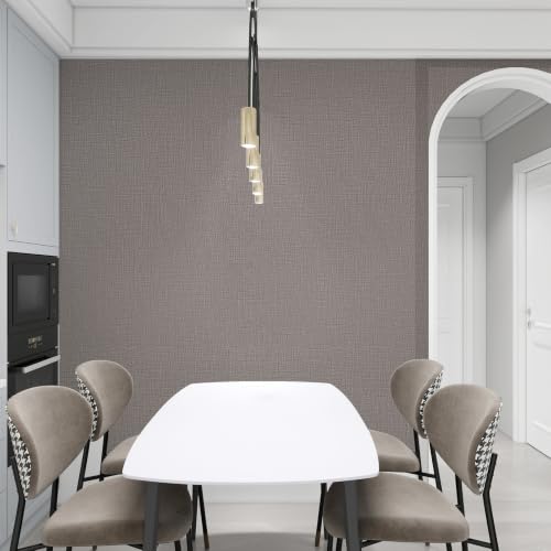 Grasscloth Peel and Stick Wallpaper Textured Contact Paper Faux Linen Removable Self Adhesive Vinyl Wallpaper for Bedroom Living Room Cabinets