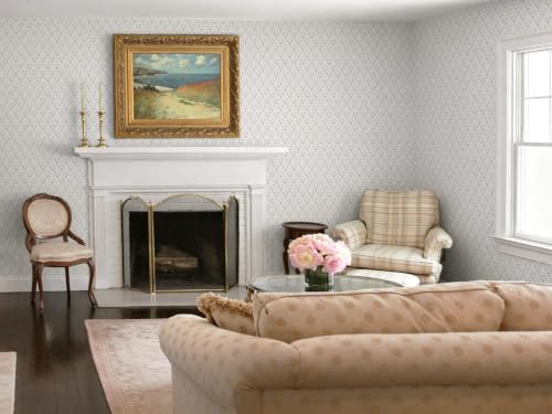 Farmhouse Peel and Stick Wallpaper Tiny Floral Wall Paper Vintage Rustic Cottage Contact Paper Geometric
