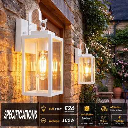 2 Pack 11.8" Porch Light (2 PACK / White)