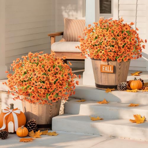 Artificial Fake Plants Flowers for Outdoor Outside Spring Summer Decoration