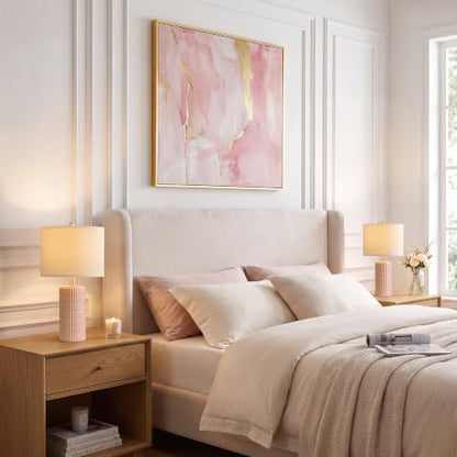 21'' Modern Ceramic Table Lamp with Gift Box for Bedroom
