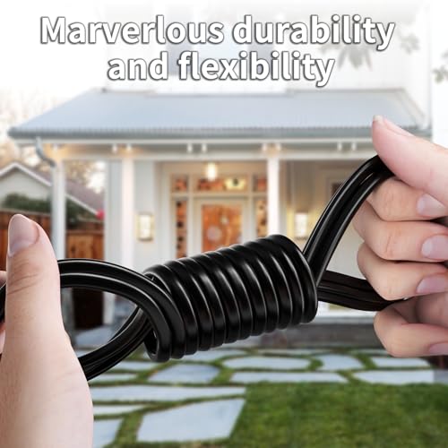 2 Conductor Electrical Wire Automotive Flat Cord Black