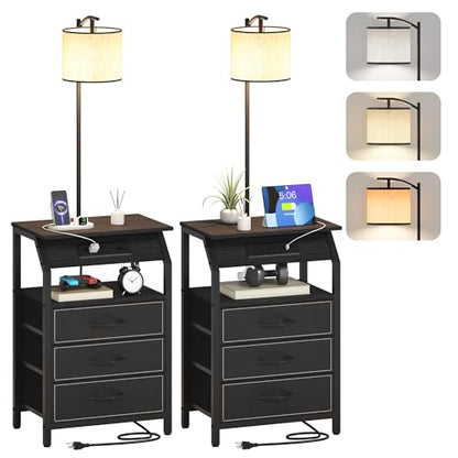 End Table with Floor Lamp