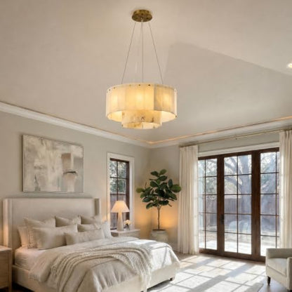 Alabaster Marble Chandelier Light Fixture