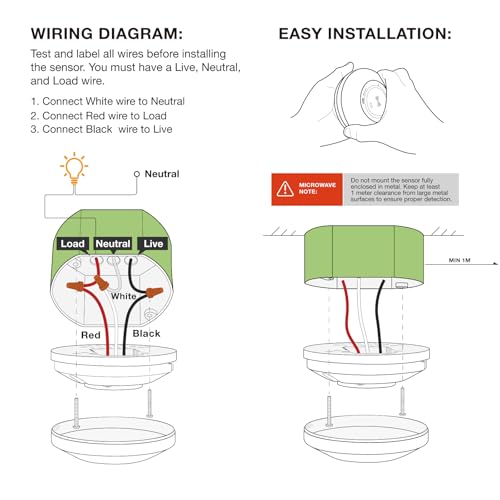 360° Ceiling Mount Microwave Motion Sensor