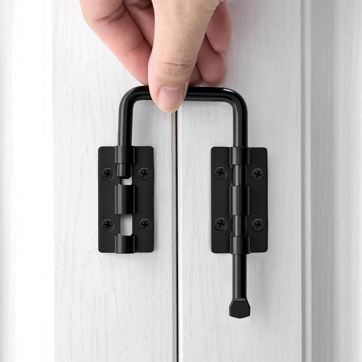 Black Multi Angle Sliding Door Loop Lock (Black)