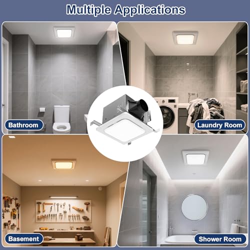 Bathroom Exhaust Fan with Light
