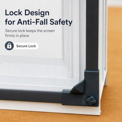 Locking Magnetic Window Screen