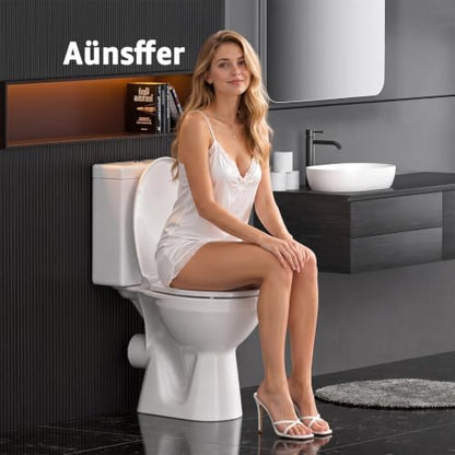 Toilet Seat Round Soft Close16.5'' (White / Round 16.5inch)