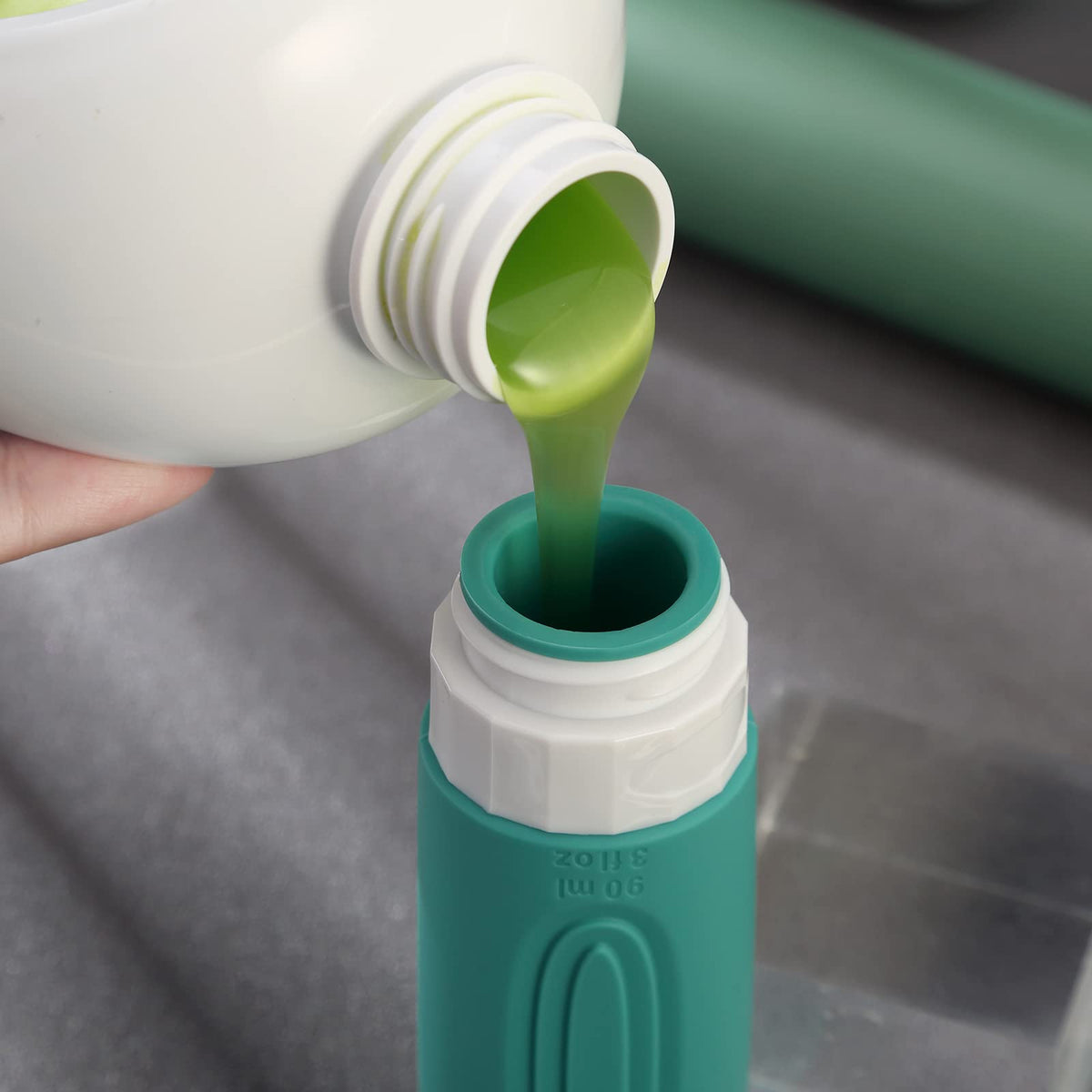 Travel Bottles for Toiletries (Mint-3oz)