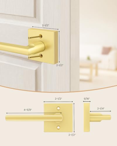 Square Interior Door Handles