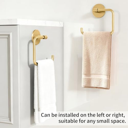 Hand Towel Holder Adhesive Gold (Gold)