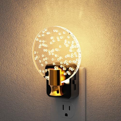 Night Light Flameless Candle Amber Night Lights Plug into Wall