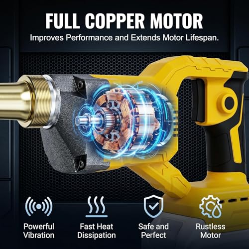 Handheld Concrete Vibrator 800W Cordless Vibrating Tool