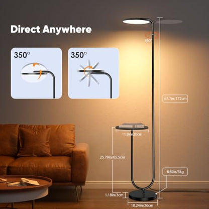 36W LED Floor Lamp with Table