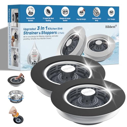 Upgraded 3 In 1 Sink Strainer