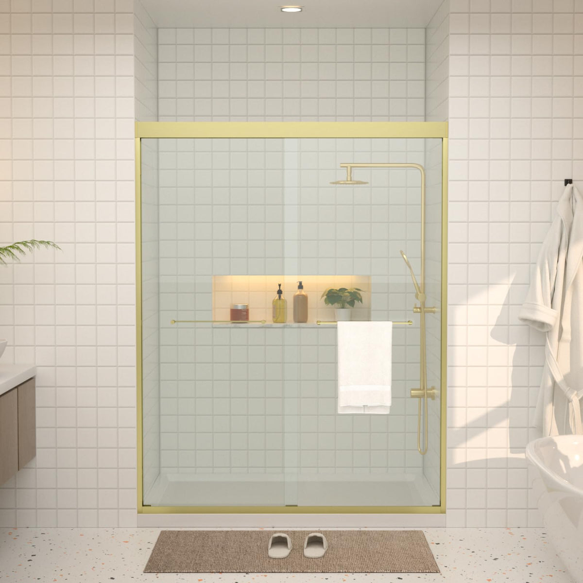 56 60" W x 76" H Semi (Gold / 60''x76'')