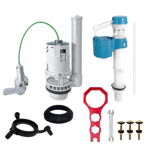 Toilet Handle & 2" Flush Valve Replacement Kit with Dual Flush Modes