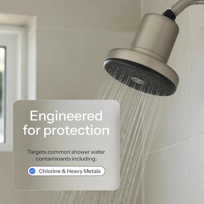 Filtered Showerhead for Hard Water (Brushed Nickel)