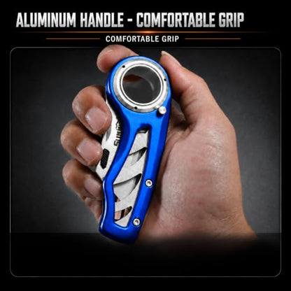 Folding Utility Knife Pocket Knife Box Cutter with Finger