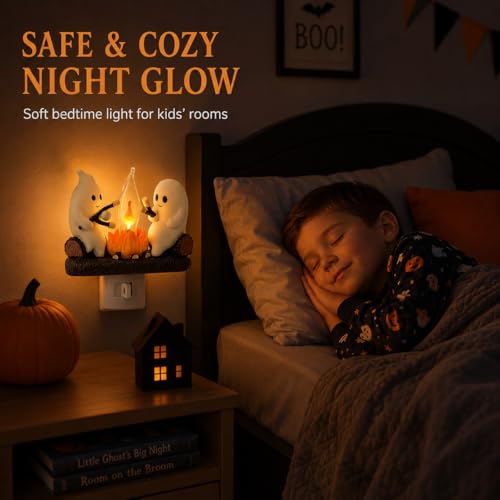 Cute Ghost Campfire Night Light