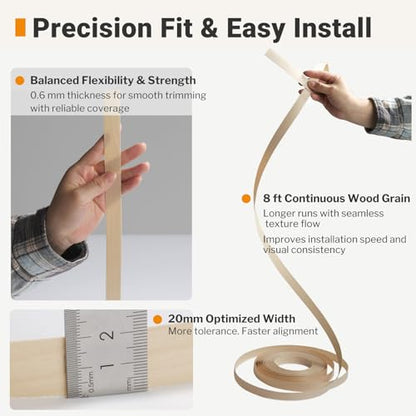 Birch Edge Banding 3 (Birch - UV Prefinished / 3/4 in x 50 ft)