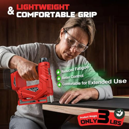 Cordless 2" Brad Nailer Compatible with Dewalt 20V Battery
