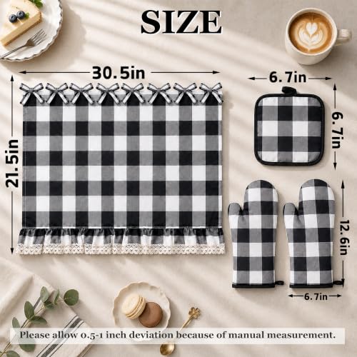 Floral Oven Skirt Curtain for Farmhouse Kitchen Decor