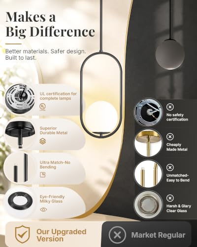 Pendant Lights Kitchen Island (Black(2026 Upgraded Version) / 1 Pack)