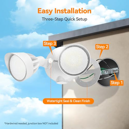 45W 5500LM Switch Controlled LED Security Lights