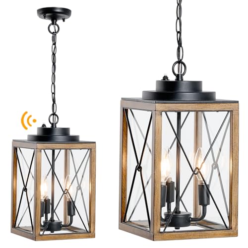 Outdoor Pendant Light Fixture with Dusk to Dawn Sensor
