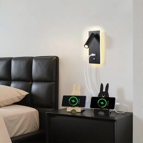 Wall Mounted Reading Light with USB