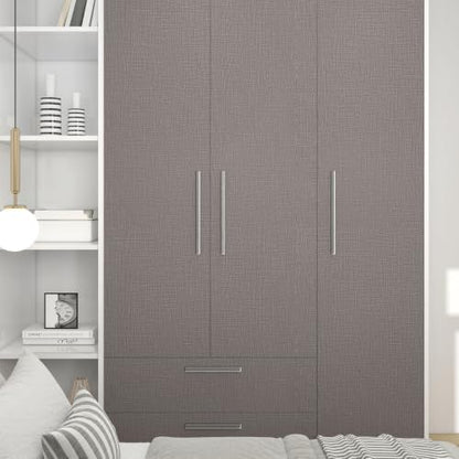 Grasscloth Peel and Stick Wallpaper Textured Contact Paper Faux Linen Removable Self Adhesive Vinyl Wallpaper for Bedroom Living Room Cabinets