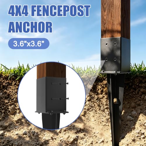 4x4 Fence Post Anchor Ground Spike