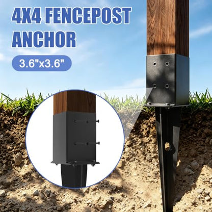 4x4 Fence Post Anchor Ground Spike