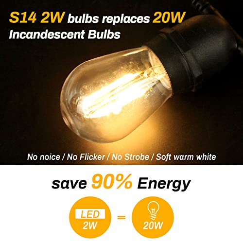 S14 LED Light Bulbs Replacement Outdoor