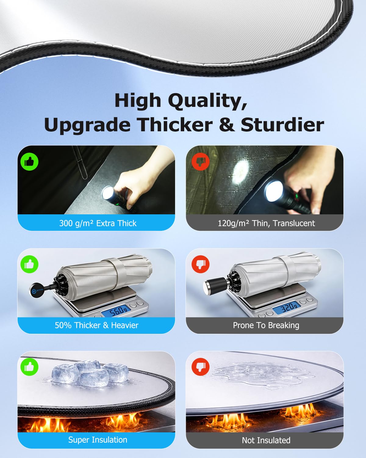 Truck Windshield Sun Shade Umbrella for 4runner Tacoma Colorado