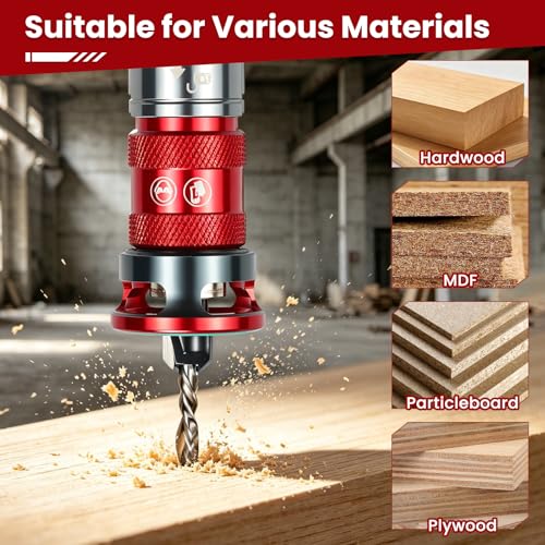 Countersink Drill Bit Set with Depth Stop Collar