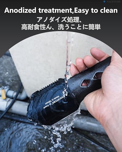 Ultralight Backpacking Trowel Aluminum Shovel Small Potty Multitool with Longer Handle Design Essential for Hiking