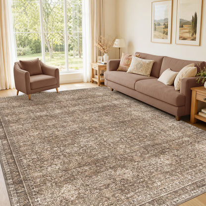 5x7 Area Rugs (Dark Brown / 5' x 7' (Rectangular))