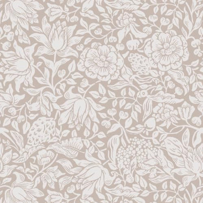 Floral Peel and Stick Wallpaper Beige William Morris Contact Paper (Beige / 17.3" x 196")