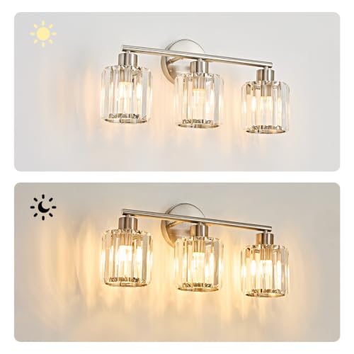 Modern Crystal Bathroom Light Fixtures